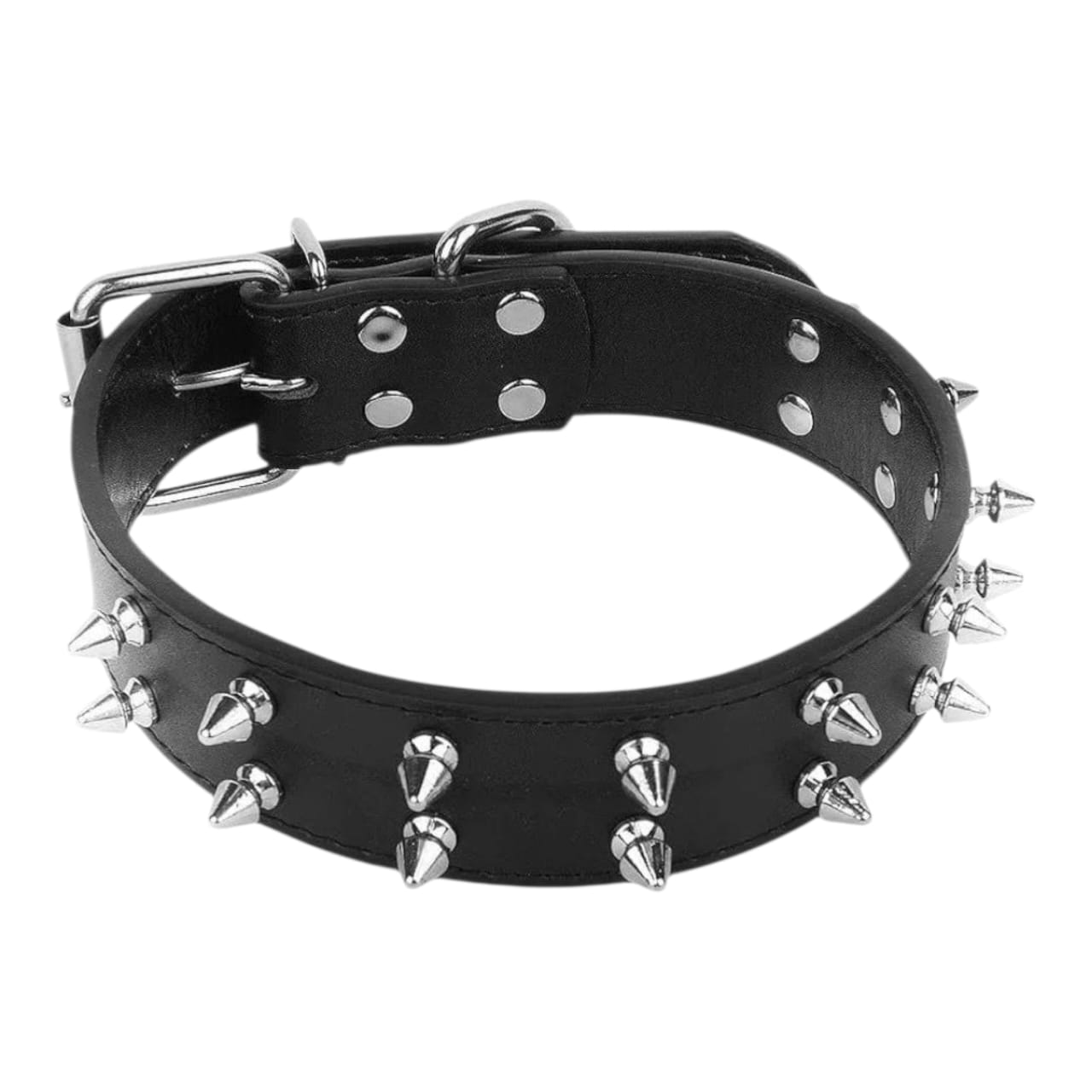 Premium Leather Spiked Dog Collar